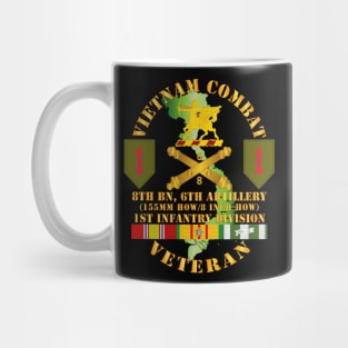 Vietnam Combat Vet - 8th Bn 6th Artillery - 1st Inf Div SSI Mug